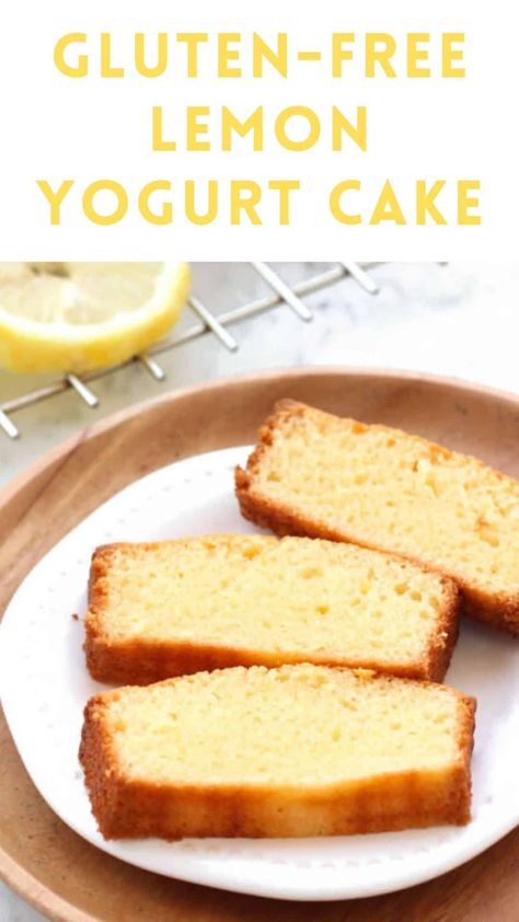 Gluten Free Lemon Cake, Fruit Breads, Lemon Yogurt Cake, Lemon Bread, Lemon Yogurt, Baked Fruit, Recipes Cake, Yogurt Cake, Gluten Free Sweet