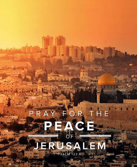 Pray for the peace of Jerusalem: “May those who love you be secure. May there be peace within your walls and security within your citadels.” For the sake of my family and friends, I will say, “Peace be within you.” For the sake of the house of the Lord our God, I will seek your prosperity. Psalm 122:6-9 🙏🇮🇱💙🇮🇱🙏 Obeying God, Psalm 122, House Of The Lord, The Peace, Trust God, My Family, The Lord, Psalms, Sake