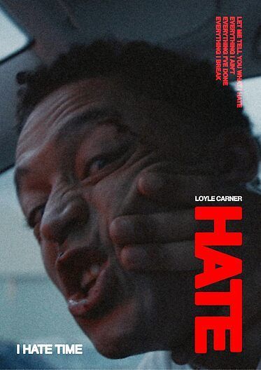 Loyle Carner Hate Poster Hugo Album Music Artwork Loyle Carner Poster Hugo, Hugo Loyle Carner, Loyle Carner Wallpaper, Loyle Carner Aesthetic, Loyle Carner Poster, Loyle Carner, Graffiti Wallpaper, Typography Poster Design, Graphic Poster Art