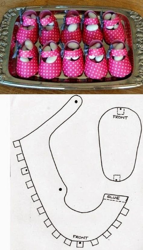 13 Ideas De Zapatitos Fieltro | Moldes Zapatitos De Bebe Shoe Box Diy, Moldes Para Baby Shower, Doll Shoe Patterns, Baby Shoes Diy, Boy Baby Shower Ideas, Baby Candy, Diy Bebe, Baby Shawer, Diy Craft Tutorials