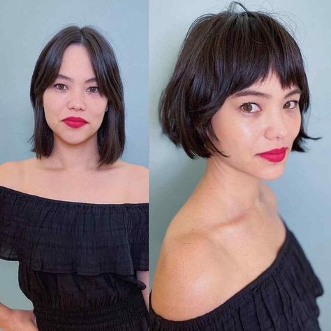 28 Best Ways to Pull Off The French Bob for Fine Hair French Bob For Straight Hair, French Bob Fine Hair, Neck Length Hair, Kort Bob, Thin Straight Hair, French Bob, Fine Straight Hair, Corte Bob, Estilo Hippy