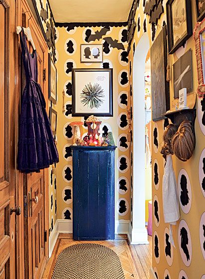 Amy Sedaris’s Child-Friendly Abode - Home Design Spring 2011 -- New York Magazine - Nymag Amy Sedaris Apartment, Osborne And Little Wallpaper, Amy Sedaris, Flock Wallpaper, Hallway Inspiration, New York Apartment, Nyc Apartment, Menorca, Of Wallpaper