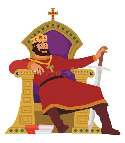 Happy king on white. A happy king, resting in his throne. No transparency and gr #Sponsored , #SPONSORED, #AFFILIATE, #king, #happy, #transparency, #white Happy King, King Picture, Superhero Family, Adobe Illustrator Vector, Cartoon Fish, African Masks, Historical Characters, King Of Kings, Seamless Pattern Vector