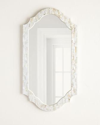 Capiz Shell Mirror, Fretwork Mirror, Lakehouse Ideas, Beach Style Decorating, Bath Redo, Margaret Mitchell, Shell Mirror, Gold Mirror Wall, Decorative Mirrors