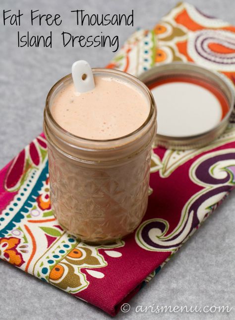 This is awesome!!!! Fat Free Thousand Island Dressing!!!! Simply Filling Recipes, Fat Free Recipes, Thousand Island, Thousand Island Dressing, Homemade Salads, Homemade Salad Dressing, Thousand Islands, Sweet Pickles, Salad Dressing Recipes