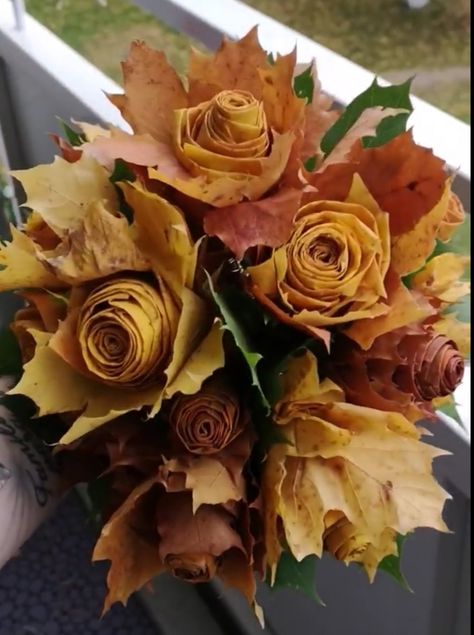 Leaf Bouquet, Autumn Leaf, Flowers Leaves, Fall Flowers, Fall Autumn, Our Wedding, Plants, Flowers