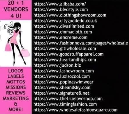 Buisness Name Ideas, Boutique Vendors, Business Vendors, Online Boutique Business, Vendors List, Small Business Marketing Plan, Small Business Bookkeeping, Vendor List, Aliexpress Hair