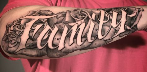 Forearm Name Tattoos, Negative Tattoo, Famous Tattoos, Tattoo Lettering Styles, Tattoo Desings, Tattoo Script, Name Tattoos, Family Tattoos, Forearm Tattoo