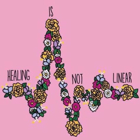 Healing is not linear. So powerful & vindicating                                                                                                                                                                                 More Image Positive, Health Quotes, New Age, The Words, Beautiful Words, Wise Words, Positive Quotes, Words Of Wisdom, Affirmations