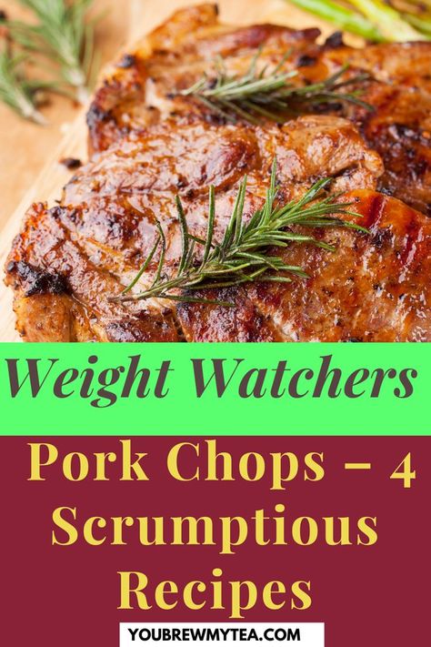 Healthy Pork Chop Recipes Clean Eating, Weight Watchers Pork Chops, Weight Watchers Pork Chop Recipes, Boneless Pork Loin Chop Recipes, Recipes For Pork Chops, Pork Loin Chops Recipes, Recipes For Pork, Healthy Pork Chops, Healthy Pork Chop Recipes