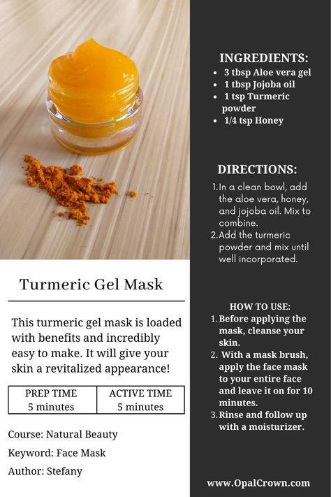 Turmeric Skin Gel, Turmeric Body Lotion, Aloe Turmeric Face Mask, Diy Tumeric Face Mask Recipes, Aloe Vera Gel Recipes, Diy Vagacials Mask, Aloe And Tumeric Face Mask, Turmeric Face Scrub Recipe, Aloe Vera And Turmeric For Skin