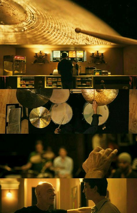 Whiplash (2014) Director: Damien Chazelle. Photography: Sharone Meir. Director Of Photography Cinematography, Damien Chazelle Cinematography, Cinematography In Movies, Whiplash Cinematography, Whiplash Wallpaper, Whiplash 2014, Movies Cinematography, Movie Cinematography, Francis Wolff