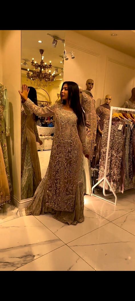 Light Pink Long shirt front embroidery full back bottom border with jamawar same color sharara Garara With Long Shirt, Long Shirt With Sharara, Garara Dress, Heavy Dresses, Fashion Design Dress, Indian Fashion Dresses, Design Dress, South Asian, Long Shirt