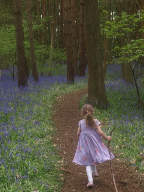 Playing In The Woods, Story Boarding, Woodland Wonderland, Bluebell Woods, Inktober 2023, Woodland Cottage, Flower Cottage, Spring Forest, Kids Photoshoot