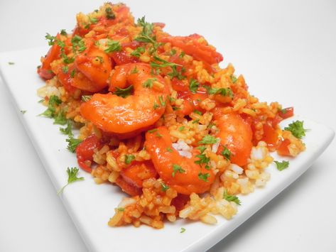 Shrimp Mozambique Shrimp Mozambique Portuguese, Shrimp Mozambique, America's Test Kitchen Recipes, Cooking White Rice, Easy Shrimp, Americas Test Kitchen, Portuguese Recipes, Test Kitchen, Shrimp Recipes