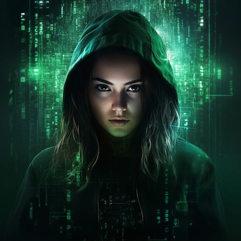 Hacker Girl and Coder Logos Hacker Girl Aesthetic, Techie Wallpaper, Foto Hacker, Cyberpunk Photoshoot, Hacker Logo, Coder Girl, Concept Wallpaper, Hacker Girl, Cool Dpz