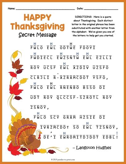 Thanksgiving Crossword Free Printable, Thanksgiving Secret Pal Ideas, Thanksgiving Puzzles Free Printable, Cryptograms For Kids Free Printable, Cryptograms Free Printable, Thanksgiving Word Search Free Printable, Autumn Homeschool, Thanksgiving Crossword Puzzle, Thanksgiving Puzzles