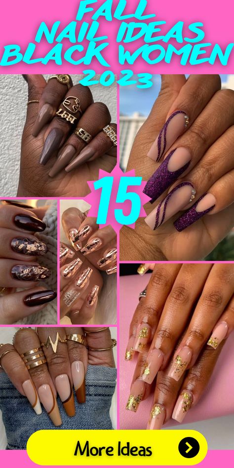 French Nails For Black Women, Fall Nails 2023 Dark Skin, Best Color Nails For Brown Skin, Tips And Gel Nail Ideas, Nail Designs For Black Skin, Nails 2023 Trends Dark Skin, Nail Design For Dark Skin Women, Dark Skin Nail Ideas, Nails 2024 Black Women