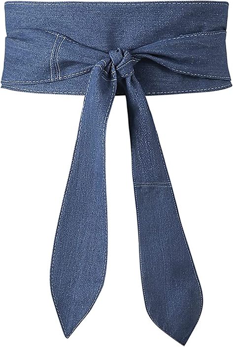 Cloth Belt, Obi Belt, Wrap Belt, Branded Belts, Faux Leather Belts, Wide Belt, Amazon Women, Amazon Fashion, Denim Fabric