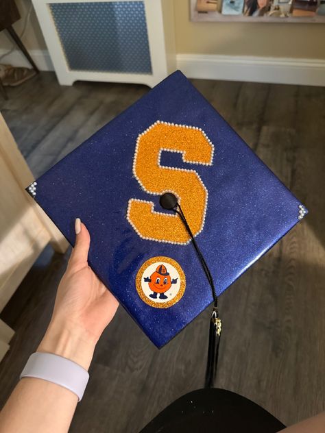 University Graduation, Syracuse University, College Essentials, Graduation Caps, Cap Decorations, Grad Cap, Grad Parties, Graduation Cap, University