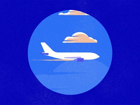 Airline Illustration, Travel Animation, Global Illustration, Plane Illustration, Christmas Animated Gif, Vintage Animation, Animated Infographic, Travel Plane, Web Design Ux Ui