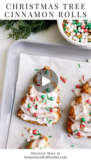 Giustina | DIYs • Recipes • Home Inspiration on Instagram: "Like + Comment “Rolls23” to instantly get the links & recipe in your DM.

These Christmas Tree Cinnamon Rolls are a crazy easy last-minute recipe to make for Christmas breakfast or brunch.

But I must admit, we had to make these twice since I messed up the first time because I didn’t listen to Roger’s advice.

On the upside, we *had* to make and eat these twice. So it ended up being a happy mistake.

So here is what I did wrong the first time, I didn’t squish the tree-shaped cinnamon rolls enough before baking them.

Then when they baked they expanded and didn’t hold their tree shape.

Then I over-frosted them (which is normally great, because I love cinnamon roll frosting) and put too many sprinkles on them, so they looked like a Cinnamon Roll Christmas Trees, Cinnamon Rolls Christmas Tree, Cinnamon Roll Tree, Christmas Tree Crescent Rolls, Christmas Tree Cinnamon Rolls, Cinnamon Roll Christmas Tree, Christmas Cinnamon Rolls, Cinnamon Rolls Christmas, Brunch Treats