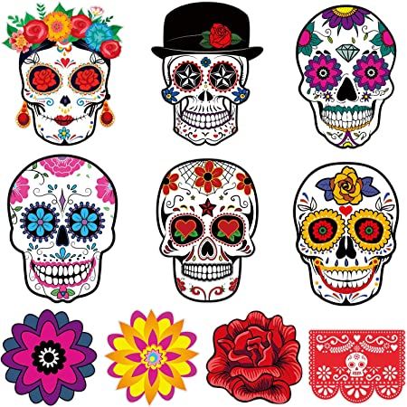 Halloween Theme Decoration, Sugar Skull Party, Dia De Los Muertos Decorations Ideas, Den Mrtvých, Sugar Skull Artwork, Day Of The Dead Party, Skull Crafts, Mexican Party Theme, Posca Art