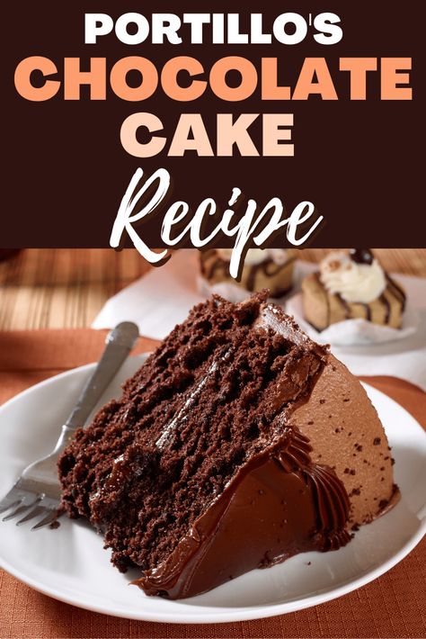 Make Portillo's famous chocolate cake right in your own kitchen with this easy copycat recipe! This restaurant-quality dessert is irresistible. Portillos Chocolate Cake Shake, Portillos Chocolate Cake Recipe, Portillos Chocolate Cake, Chocolate Cake Shake, Chocolate Cake Frosting, The Best Chocolate Cake, Choc Cake, Amazing Chocolate Cake Recipe, Chocolate Cake Recipe Easy