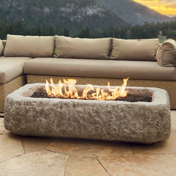 Outdoor gas fireplace Real Flame Limestone Propane Fire Table & Reviews | Wayfair Diy Fire Pit Ideas, Cheap Fire Pit, Deck Fire Pit, Fire Pit Ideas, Natural Gas Fire Pit, Fire Pit Furniture, Propane Fire Pit Table, Stone Patio, Gas Fire Table