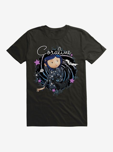 Coraline Tshirt, Coraline Closet, Coraline Shirt, Coraline Outfit, Black Friday Shirts, Birthday Clothes, Cartoon Shirts, Movie Tees, Tall Hoodies