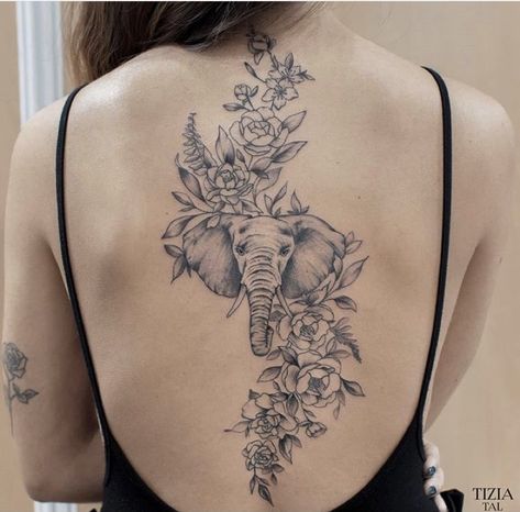 Patience Tattoo, Elephant Thigh Tattoo, Tattoo Elephant, Animal Tattoos For Women, Collarbone Tattoo, Elephant Tattoo Design, Elephant Images, Tattoo Ideas Easy, Mom Tattoo Designs