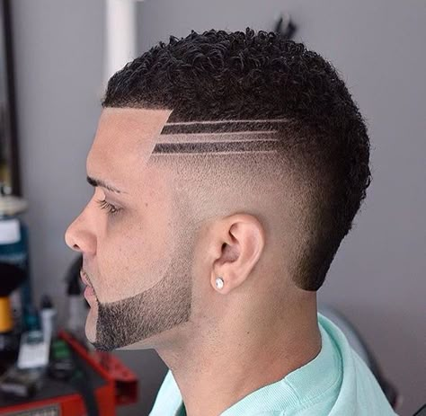 @ashfricker Beard Cut Style, Beard Cuts, Mohawk Haircut, Waves Haircut, Shaved Hair Designs, Beard Fade, Hair Tattoo, Cool Mens Haircuts, Black Men Haircuts