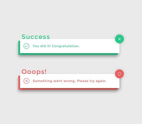driss abouelfadil on Twitter: "Daily Ui Challenge #011 Flash Message #dailyui #Flash_Message #Error #Success #ui #design #webdesign @Daily_UI https://t.co/iK90lyACtc" Notice Design Layout, Application Ui Design, Ui Design Dashboard, Card Ui, Ui Components, Text Layout, Daily Ui, Mobile Ui Design, Website Design Layout
