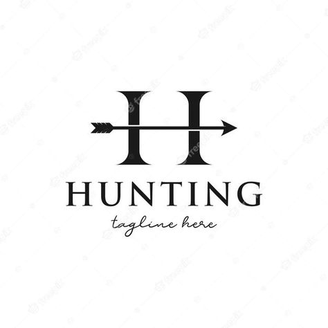 Premium Vector | Letter h and arrow symbol for hunting logo Hunter Logo Design, Hunting Logo Design, Deer Hunting Logo, Safari Logo, Hunting Logo, Christmas Fonts Alphabet, Free Fonts For Cricut, Sunset Logo, Hunter Logo