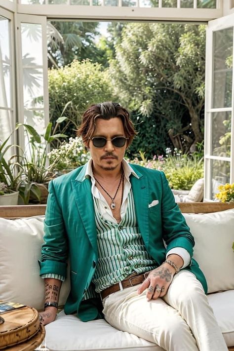 Johnny Depp Style Clothes, Johnny Depp Chocolat, Johnny Depp News, Johnny Depp Hairstyle, Johnny Be Good, Johnny Depp Style, Johnny Depp Pictures, Glamour Outfit, 2016 Menswear