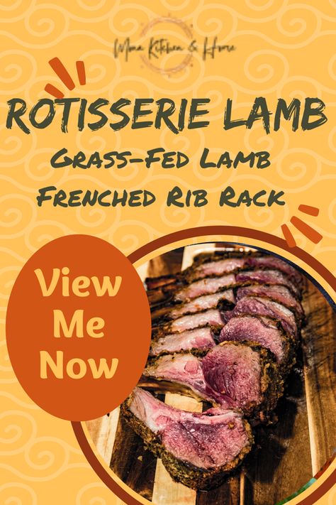 Recipe for Lamb Rotisserie-GRASS-FED LAMB FRENCHED RIB RACK Rotisserie Lamb, Lamb Rack Recipe, Lamb Rack, Beef Pot Roast, Rack Of Lamb, Like Comment And Subscribe, Beef Short Ribs, Beef Soup, Beef Stroganoff