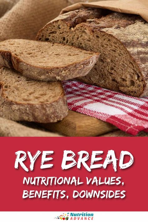 Rye bread: a comprehensive guide to its nutritional values, benefits, downsides, findings from scientific research, and how to use it. Also, how does rye bread compare to common white bread? Find out in a nutrient-by-nutrient comparison. Sprouted Rye Bread Recipe, Healthy Rye Bread Recipe, Rye Bread Benefits Health Nutrition, Rye Bread Benefits, Bread Recipes Rye, Pumpernickel Rye Bread Recipe, White Wheat Bread, Rye Sourdough Starter, Rye Berries