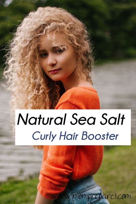 Diy Curly Hair, Curly Hair Spray, Diy Sea Salt Spray, Salt Spray Hair, Sea Salt Spray For Hair, Diy Curls, Beach Curls, Biracial Hair, Natural Curly Hair