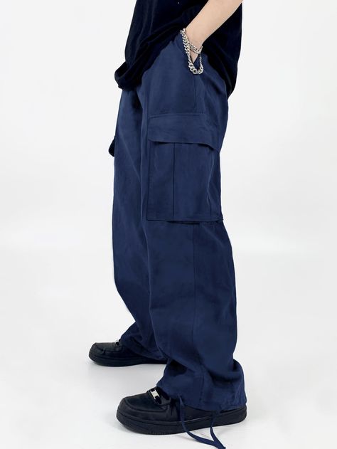 Blue Cargos Men Outfit, Navy Cargo Outfit, Navy Blue Cargo Pants Outfit Men, Blue Cargo Pants Outfit Men, Navy Pants Outfit Men, Navy Blue Pants Outfit Mens, Outfits Pantalon Azul, Dark Blue Cargo Pants Outfit, Navy Blue Cargo Pants Outfit