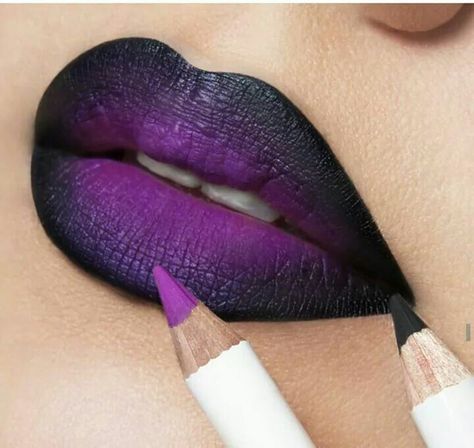 Pinterest:UrBustedBaddie Beauty/Quotes/Artsy/Ideas Lip Styles, Pretty Lips, Lip Art Makeup, Drag Make-up, Purple Lips, Purple Lipstick, Ombre Lips, Lip Combo, Lipstick Art