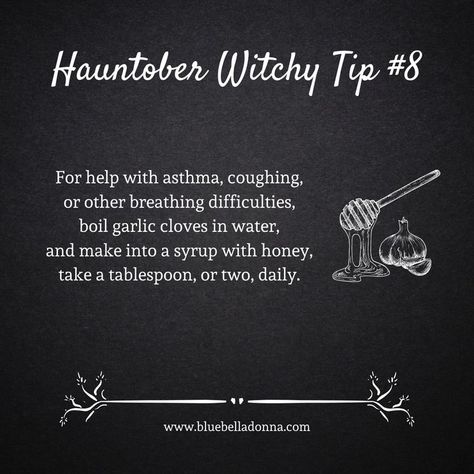 #hauntober #witchytip #october #witchtips Witch Remedies For Colds, Witchy Cold Remedies, Witchcraft Cold Remedies, Sick Witch Tips, Tips Of The Old Witches, Occult Science, Green Magic, Witch Quotes, Kitchen Witchery