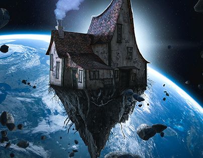 Check out new work on my @Behance profile: "Floating House" http://be.net/gallery/104330105/Floating-House Floating House Drawing, Flying House, Aesthetic Writing, Room Vibes, Floating In Space, Cabin Art, Event Horizon, Game Environment, Dark And Twisted