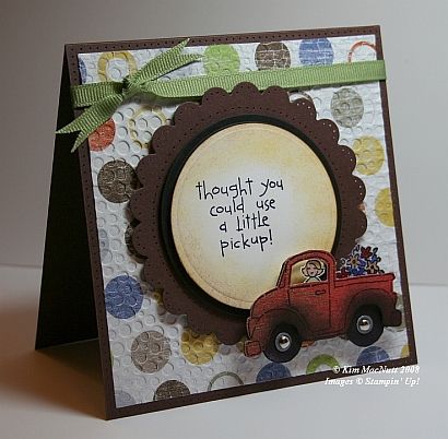 Truck Cards, Encouraging Notes, Car Cards, Paper Piercing, Loads Of Love, Boy Cards, Love Stamps, Watching Movies, Stamping Up Cards