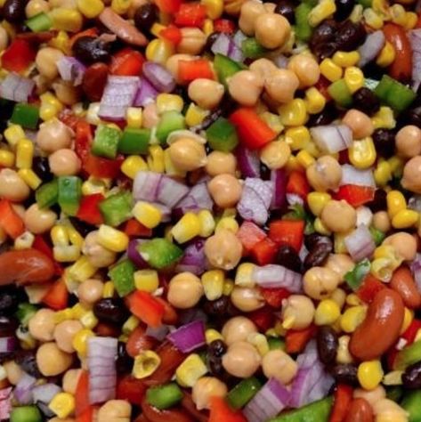 This has become a favorite cook-out side dish recipe! Marinated Salads, Picnic Sides, Confetti Salad, Salad Beans, Tostitos Scoops, Cowboy Casserole, Beans Beans, Summertime Salads, Bean Salad Recipes