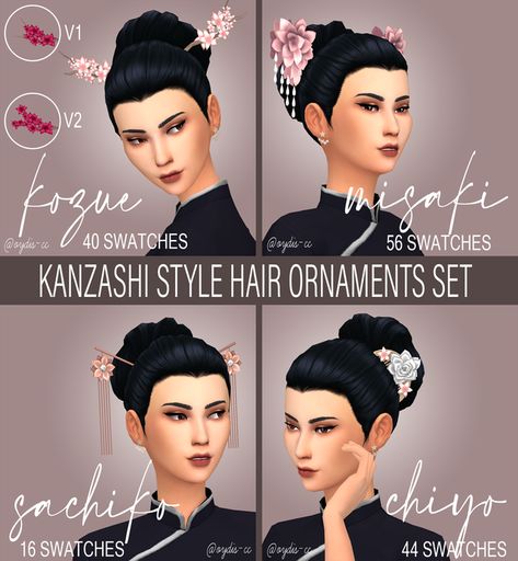 Japanese Wedding Dress, San Myshuno, Sims Stories, Sims 4 Patreon, Japanese Wedding, Sims 4 Collections, Sims Hair, Japanese Hairstyle, Sims 4 Mods Clothes