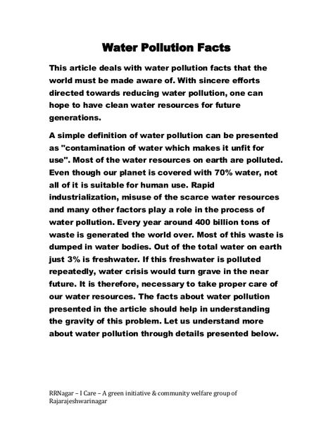 Water Pollution FactsThis article deals with water pollution facts that theworld must be made aware of. With sincere effor... Water Pollution Facts, Water Pollution Poster, Pollution Pictures, Pollution Poster, Dark Background Wallpaper, Water Pollution, Environmental Pollution, English Story, Newspaper Article