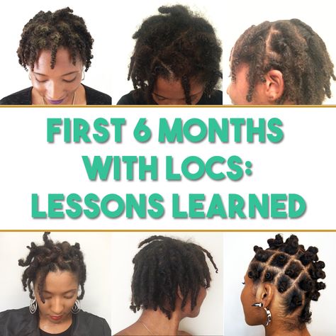 First 6 Months With Locs: What I Learned | The Digital Loctician Bantu Knot Styles, Dreadlocks Hair Care, Two Strand Twists, Hair Care Regimen, Hair Tinsel, Starter Locs, Dreadlock Hairstyles, Natural Hair Inspiration, Natural Hair Tips