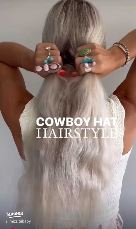 Cowboy Hat Hairstyles, Cowboy Hat, Hat Hairstyles, Cowboy Hats, Cowboy, Hairstyles, Hats, Hair