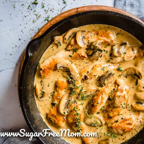 *****Keto Chicken and Mushroom Casserole SO DELICIOUS!! Chicken And Mushroom Casserole, Chicken Mushroom Casserole, Keto Chicken Recipes, Creamy Chicken Casserole, Keto Recipes For Beginners, Mushroom Casserole, Chicken And Mushroom, Easy Crockpot Chicken, Stew Chicken Recipe