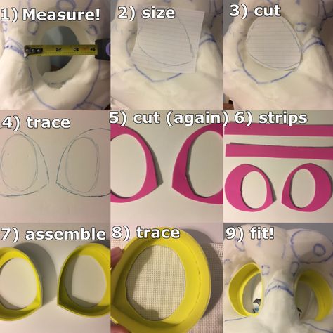 How To Make Fursuit Eyes, Fursuit Head Base Pattern, Fursuit Eyes Tutorials, Fursuit Making Tips, Fursuit Pattern, Fursuit Tips, Fursuit Eyes, Fursuit Head Base, Wolf Fursuit